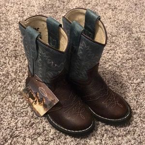 Old West Toddler Cowboy Boots, Size 5, Brand New